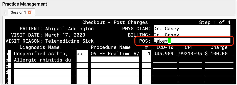 Schedule, Chart, and Bill a Telemedicine Visit in PCC EHR - PCC Learn