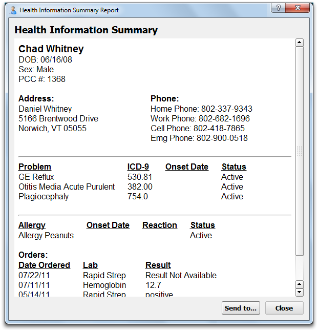 lab report order