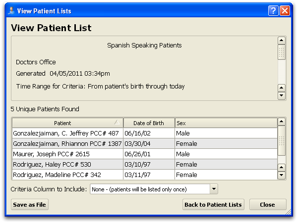 Patient Lists - PCC Learn