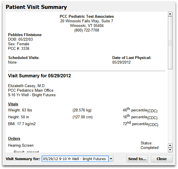 Mychart After Visit Summary Diagnosis   31pccehr01 