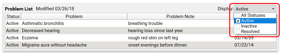 Problem Based Charting