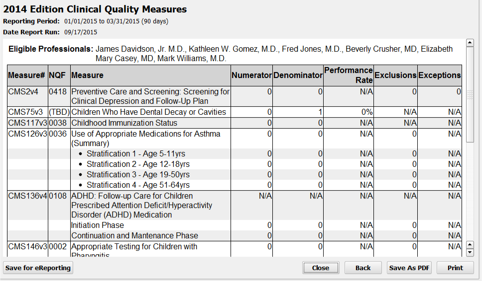 Run the Clinical Quality Measures Report PCC Learn