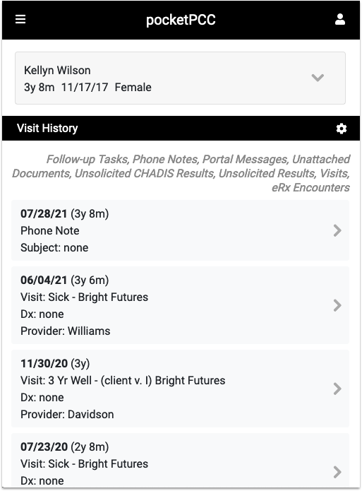 Patient Chart Notes