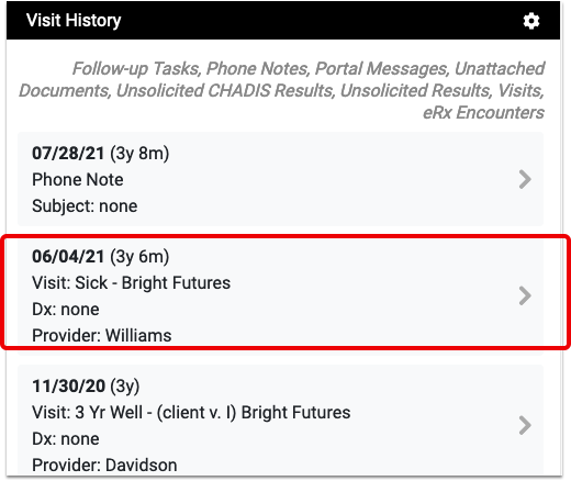 Patient Chart Review Example