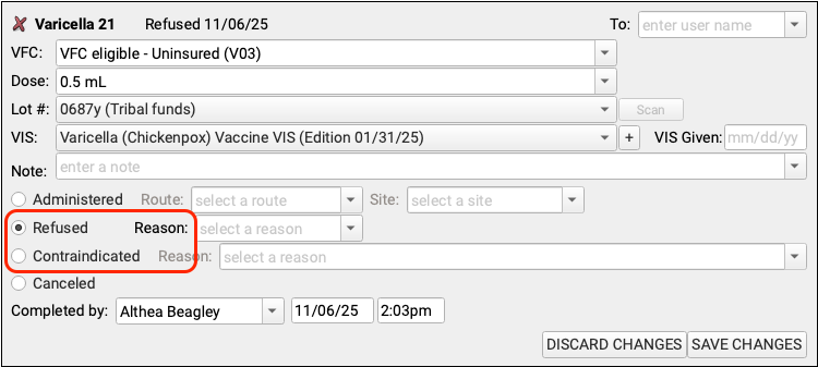 refused screening order