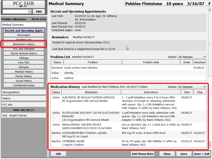 Components Of Patient Medication Chart